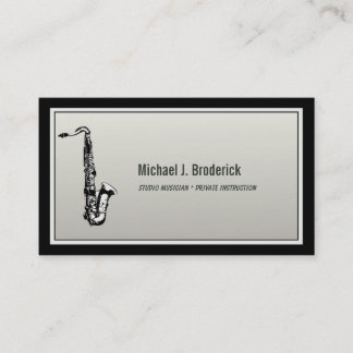 Saxophone Professional Musicus Visitekaartje