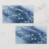 Saxophone-profielkaart Visitekaartje (Voorkant / Achterkant)