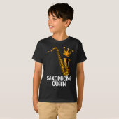 Saxophone Queen Brass Jazz Music Gift Saxophone T-shirt (Voorkant volledig)