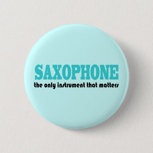 Saxophone Quote Music Button