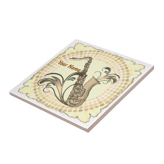 Saxophone Rhythm  Tegeltje (Zijkant)