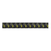 Saxophone Ribbon - Donker Grosgrain Lint (Voorkant)