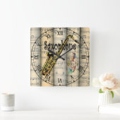 Saxophone ~ Rollend vel Music ~ Uniek ~ Vierkante Klok (Huis)