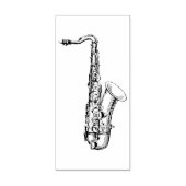 Saxophone Rubber Art Stamp Rubberstempel (Afrduk)