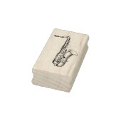 Saxophone Rubber Art Stamp Rubberstempel (Stempel)