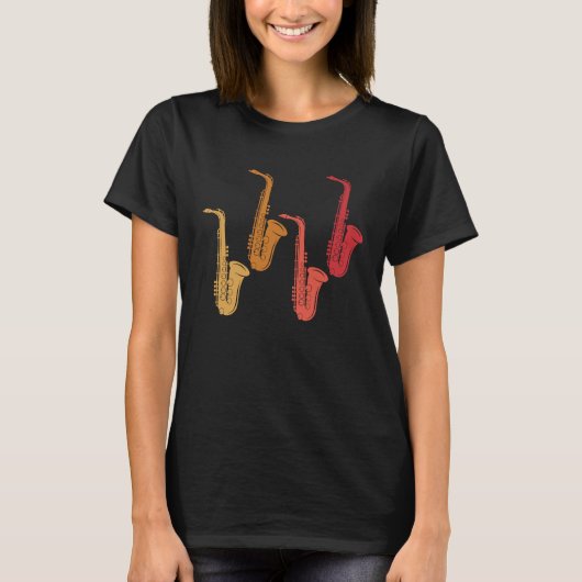 Saxophone Saxaphone Player Music Jazz Tenor 1 T-shirt (Voorkant)