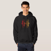 Saxophone Saxaphone Player Music Jazz Tenor Hoodie (Voorkant volledig)