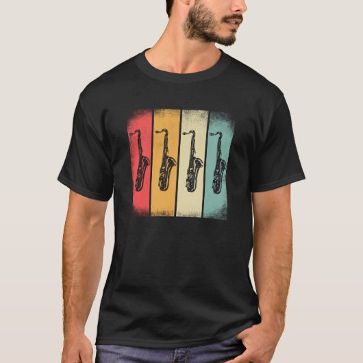 Saxophone Saxaphone Player Music Jazz Tenor T-shirt (Voorkant)