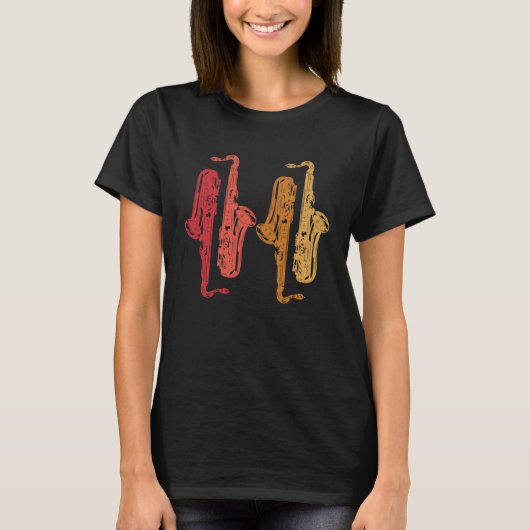 Saxophone Saxaphone Player Music Jazz Tenor T-shirt (Voorkant)