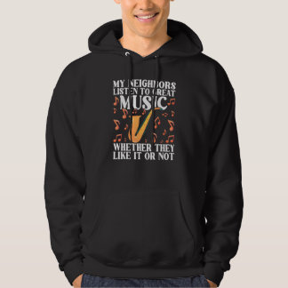 Saxophone  Saxist   Quotes Saxophonist Hoodie