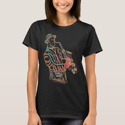 Saxophone Saxophone Player And Musician T-shirt (Voorkant)
