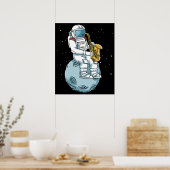 Saxophone Saxophonist Gifts Jazz Music Saxophone Poster (Keuken)