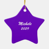 Saxophone Shining Star Photo Ceramic Ornaming Keramisch Ornament (Achterkant)