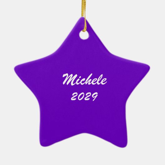 Saxophone Shining Star Photo Ceramic Ornaming Keramisch Ornament (Achterkant)