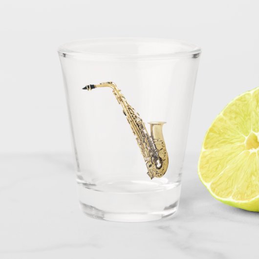 Saxophone Shot Glass Shot Glas (Voorkant)