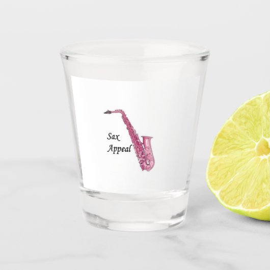 Saxophone Shot Glass Shot Glas (Voorkant)