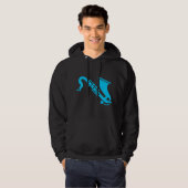 Saxophone - Sky Blue Hoodie (Voorkant volledig)