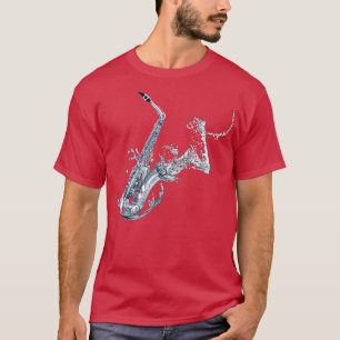 Saxophone t shirt, saxofone shirt voor meisje, sax