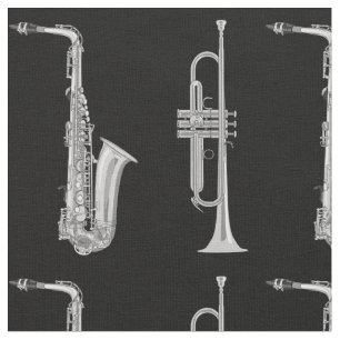 Saxophone Trumpet Musician Jazz Music Stof