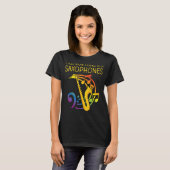 Saxophone voor mamaisvrouwen Reed Instrument T-shirt (Voorkant volledig)
