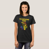 Saxophone voor mannen, pap Reed instrument T-shirt (Voorkant volledig)