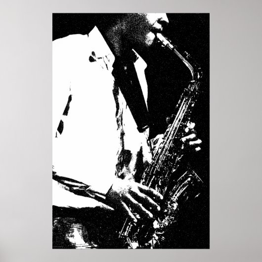 Saxophone wapcn poster (Voorkant)