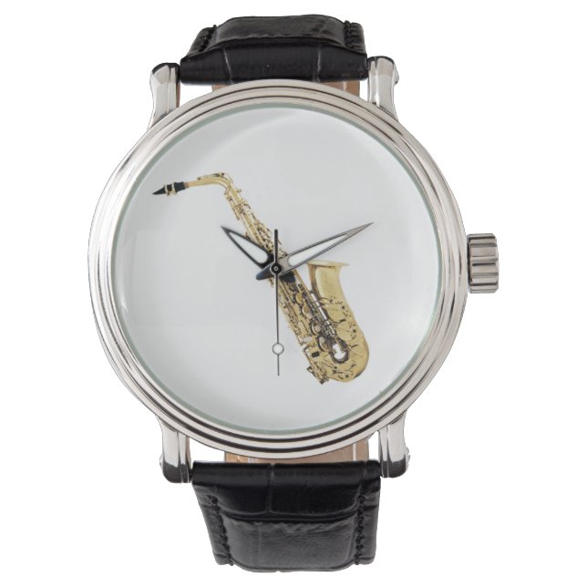 Saxophone Watch Horloge (Voorkant)