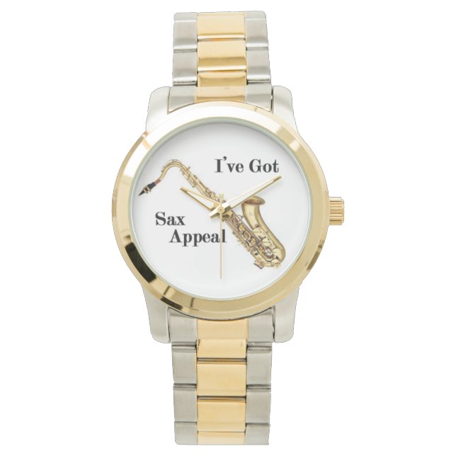 Saxophone Watch Horloge (Voorkant)