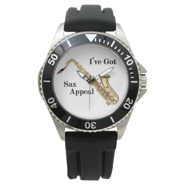 Saxophone Watch Horloge (Voorkant)