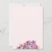 Saxophone Waterverf Birthday Party Kaart (Achterkant)