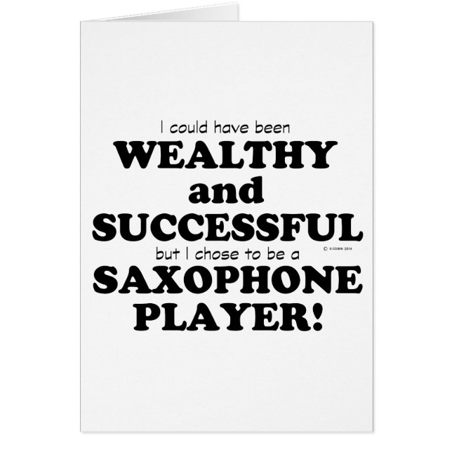 Saxophone Wealthy & Succesvol (Voorkant)