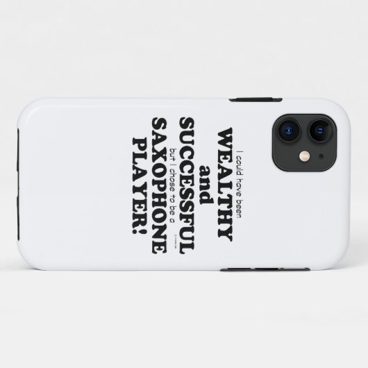 Saxophone Wealthy & Succesvol Case-Mate iPhone Case (Achterkant (horizontaal))