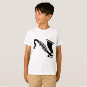 Saxophone - zwart t-shirt (Voorkant volledig)