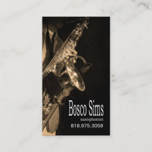 Saxophonist Musician for Music Visitekaartje