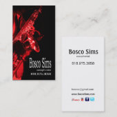 Saxophonist Musician for Music Visitekaartje (Voorkant / Achterkant)