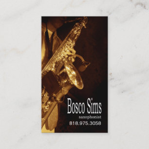 Saxophonist Musician for Music Visitekaartje