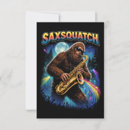 Saxsquatch Bedankkaart