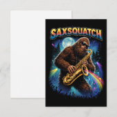 Saxsquatch Bedankkaart (Voorkant / Achterkant)