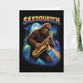 Saxsquatch Feestdagen Kaart