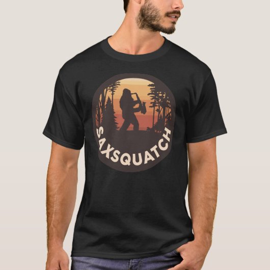 saxsquatch klasse t shirt (Voorkant)