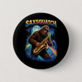 Saxsquatch Ronde Button 5,7 Cm (Voorkant)