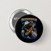 Saxsquatch Ronde Button 5,7 Cm (Voorkant /achterkant)