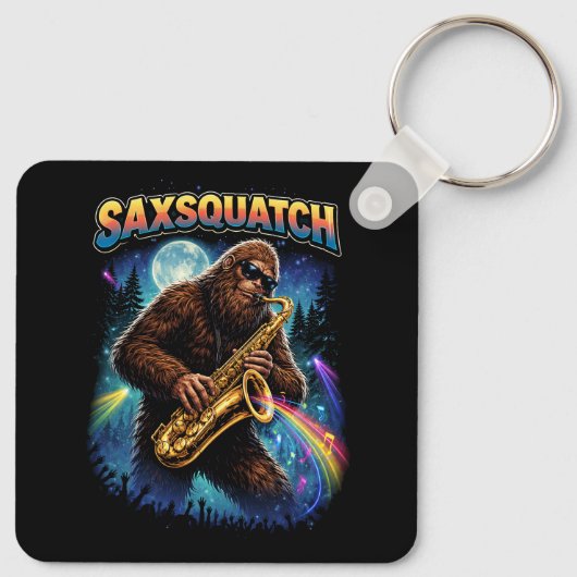 Saxsquatch Sleutelhanger (Achterkant)