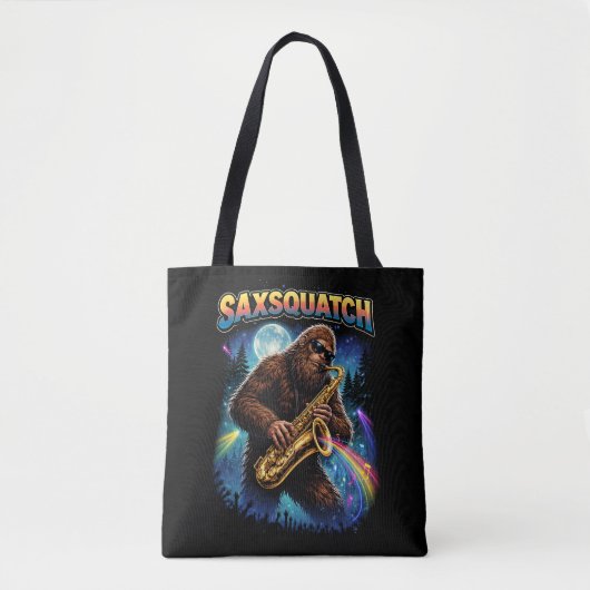 Saxsquatch Tote Bag (Voorkant)