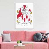 Saxton Family Crest Canvas Afdruk (Insitu (Woonkamer))