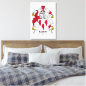 Saxton Family Crest Canvas Afdruk (Insitu (Slaapkamer))