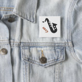 saxy vierkante button 5,1 cm (In situ)