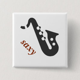 saxy vierkante button 5,1 cm