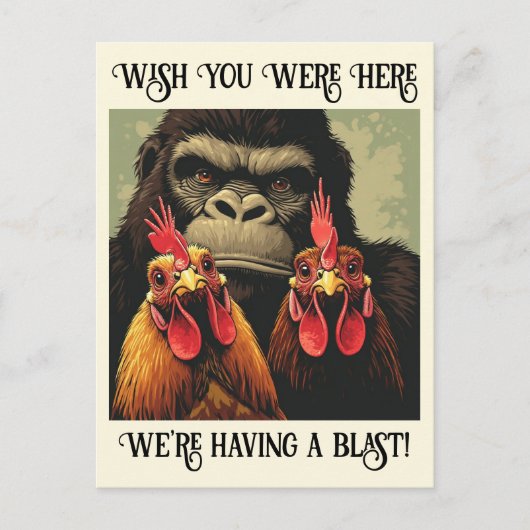 “Say Cheesy” Cheesy Chicken Briefkaart (Voorkant)