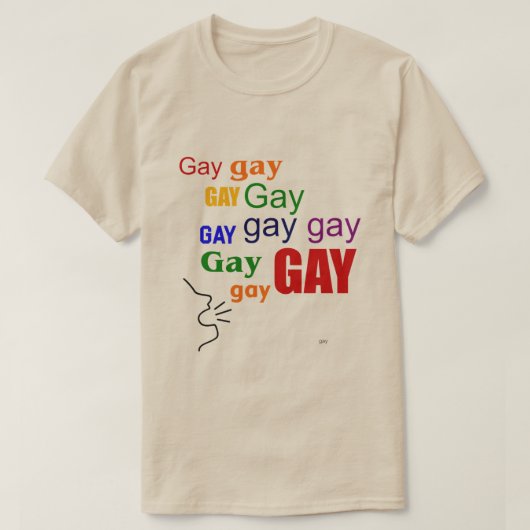 SAY GAY T-Shirt (Design voorkant)